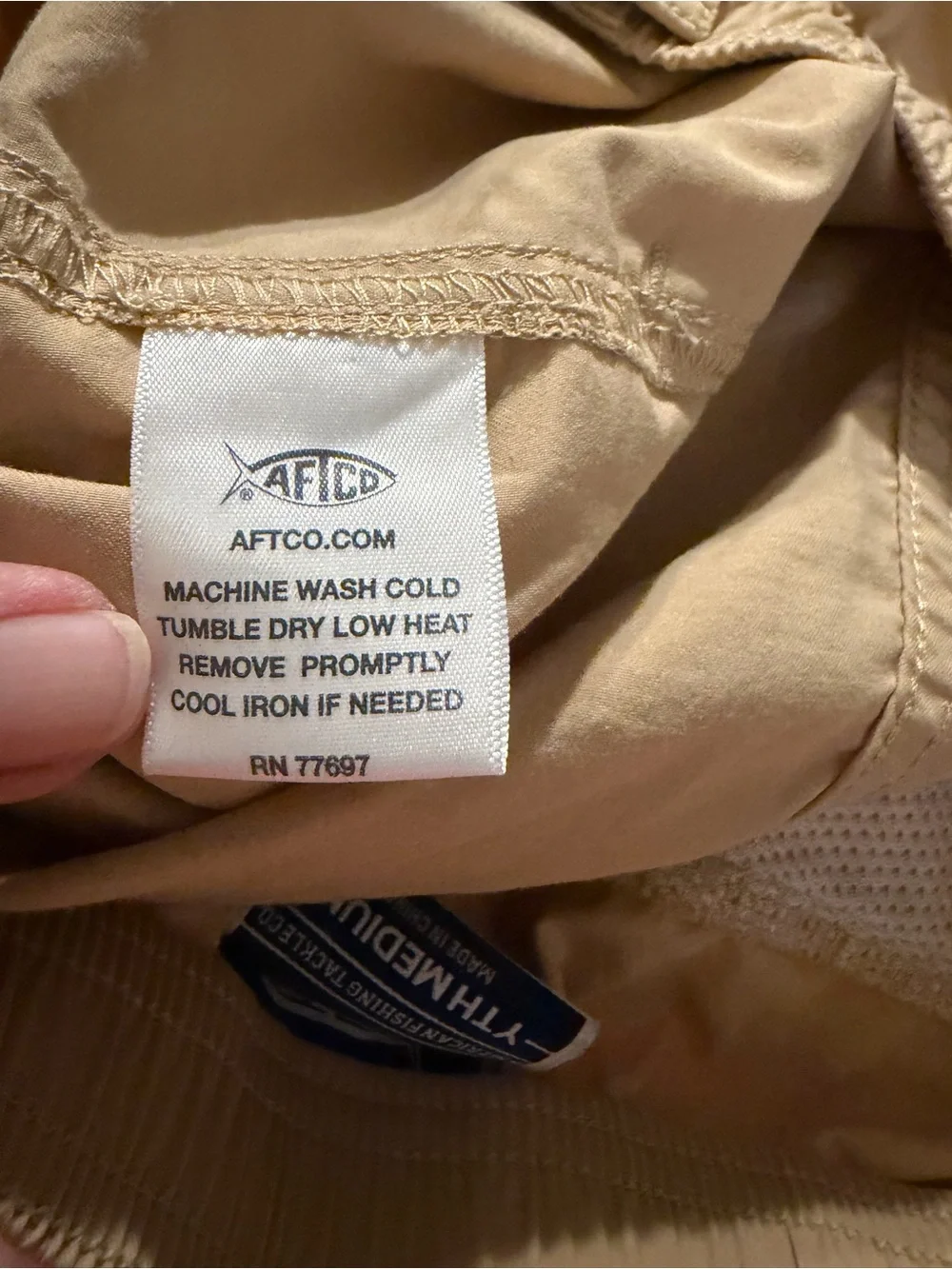 AFTCO Boy's Pristine Khaki-Colored Landlocked Shorts Size Youth Medium